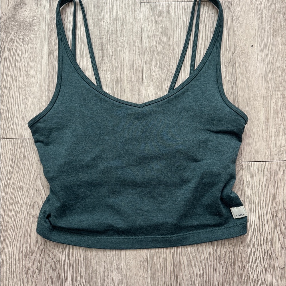 Vuori Teal Crop Top